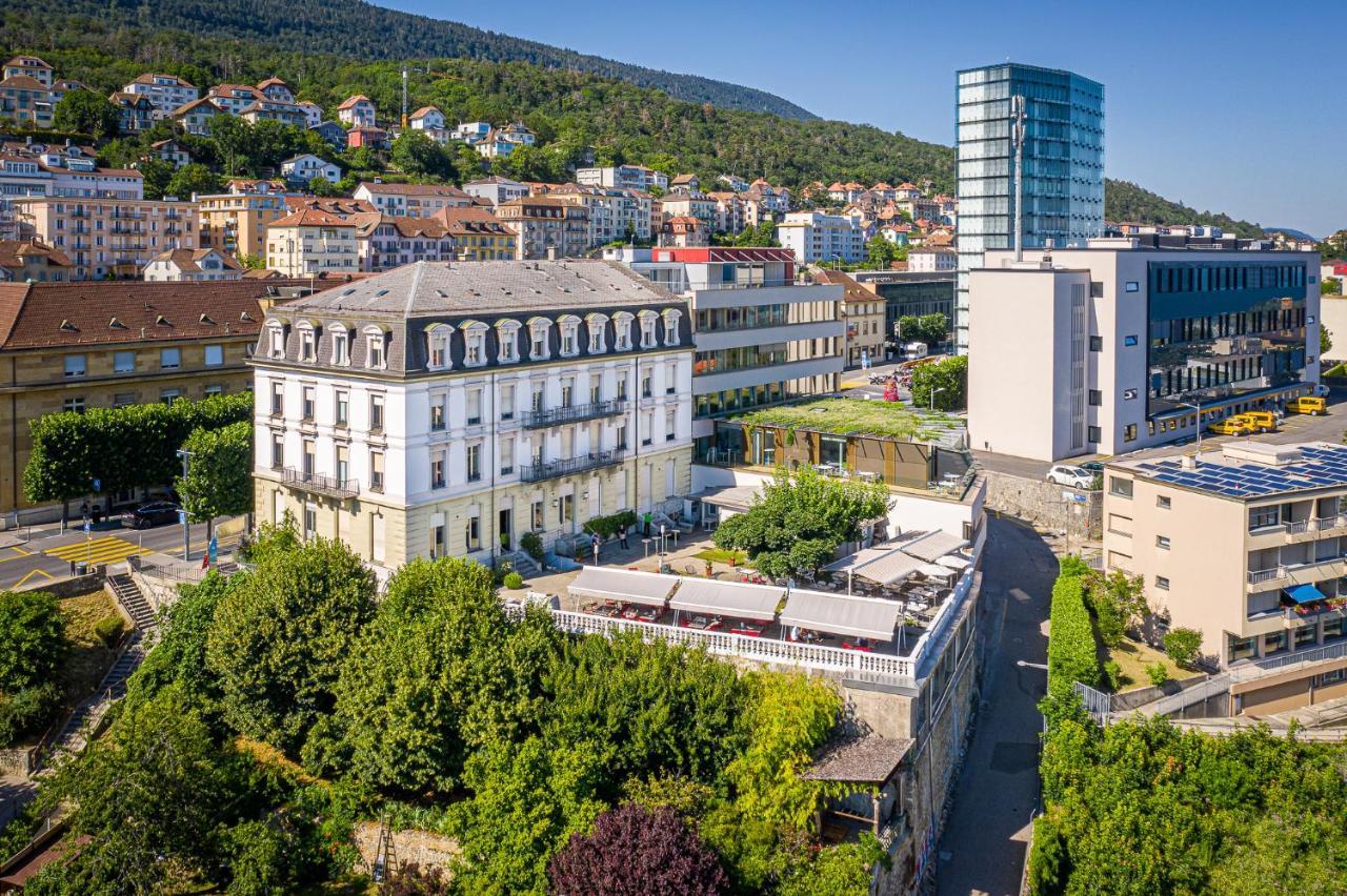 Hotel Alpes & Lac Neuchâtel Exterior foto