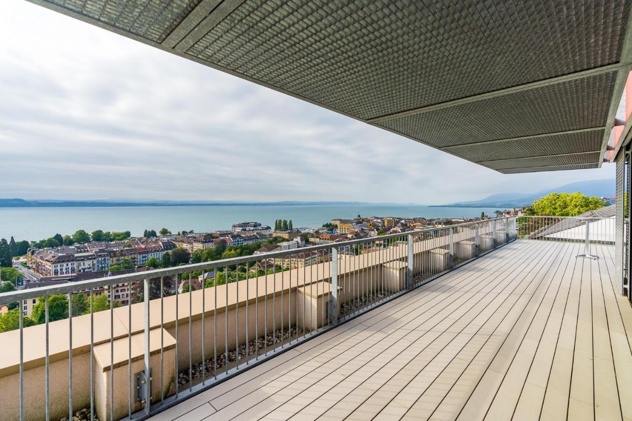 Hotel Alpes & Lac Neuchâtel Exterior foto