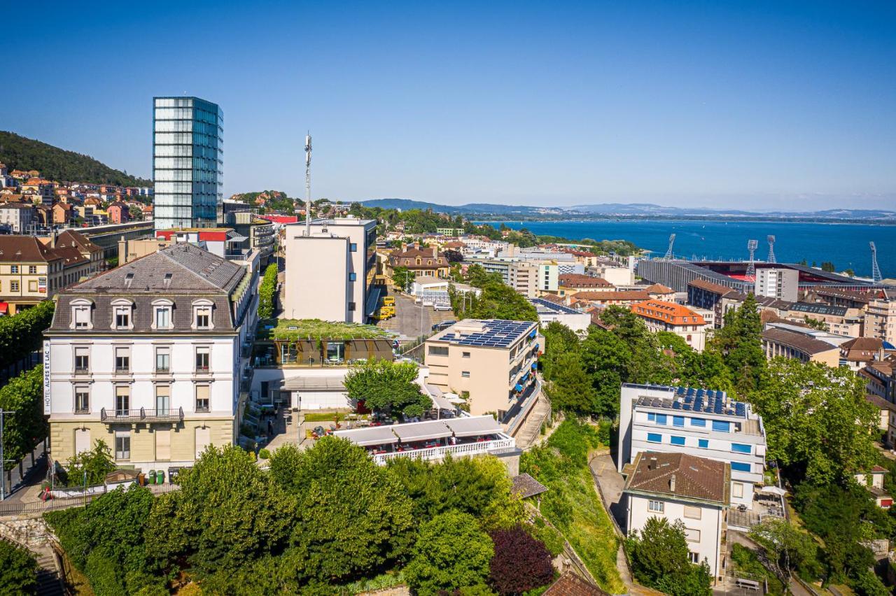 Hotel Alpes & Lac Neuchâtel Exterior foto